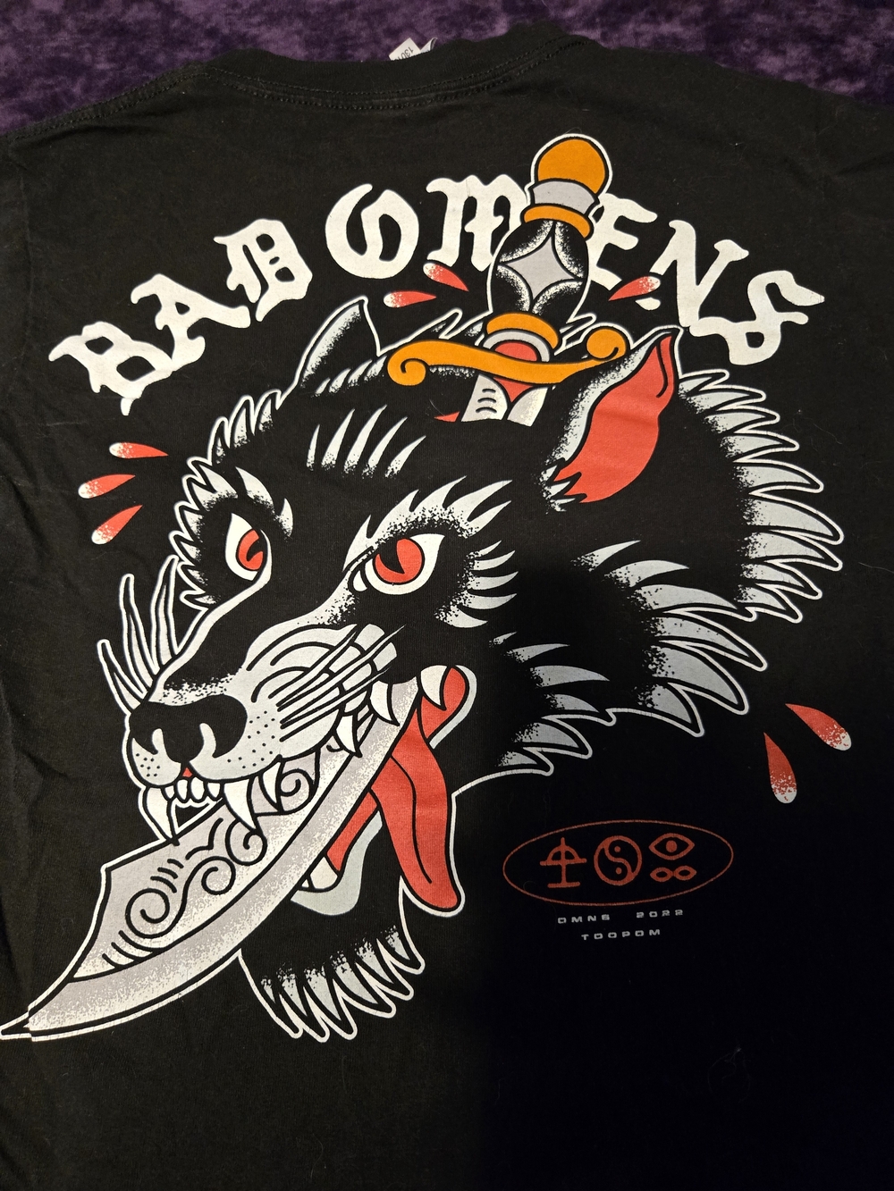 Bad Omens Graphic Black Men's T-Shirt From 2021 Tour
